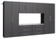 Prepac Transitional 6 Piece Engineered Wood Garage Storage Cabinet Set in Black