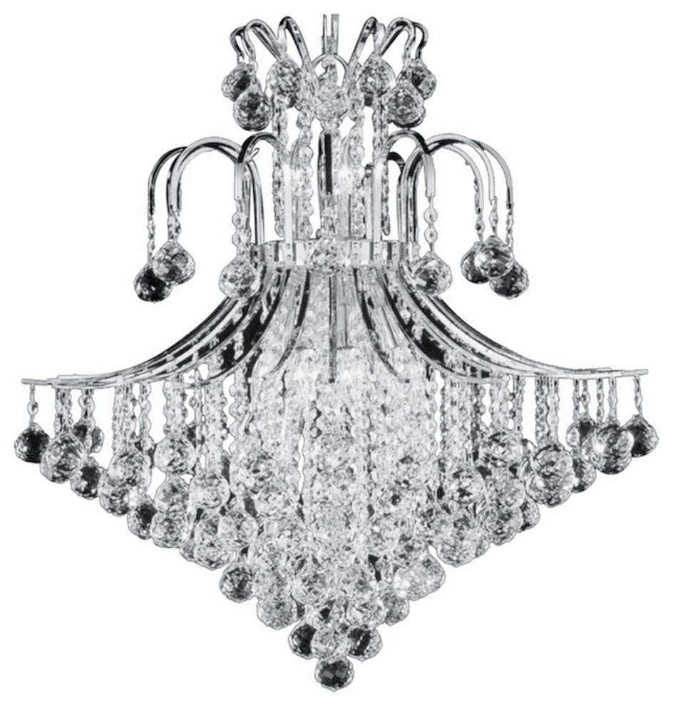 Artistry Lighting Toureg Collection Crystal Chandelier 25x31, Chrome