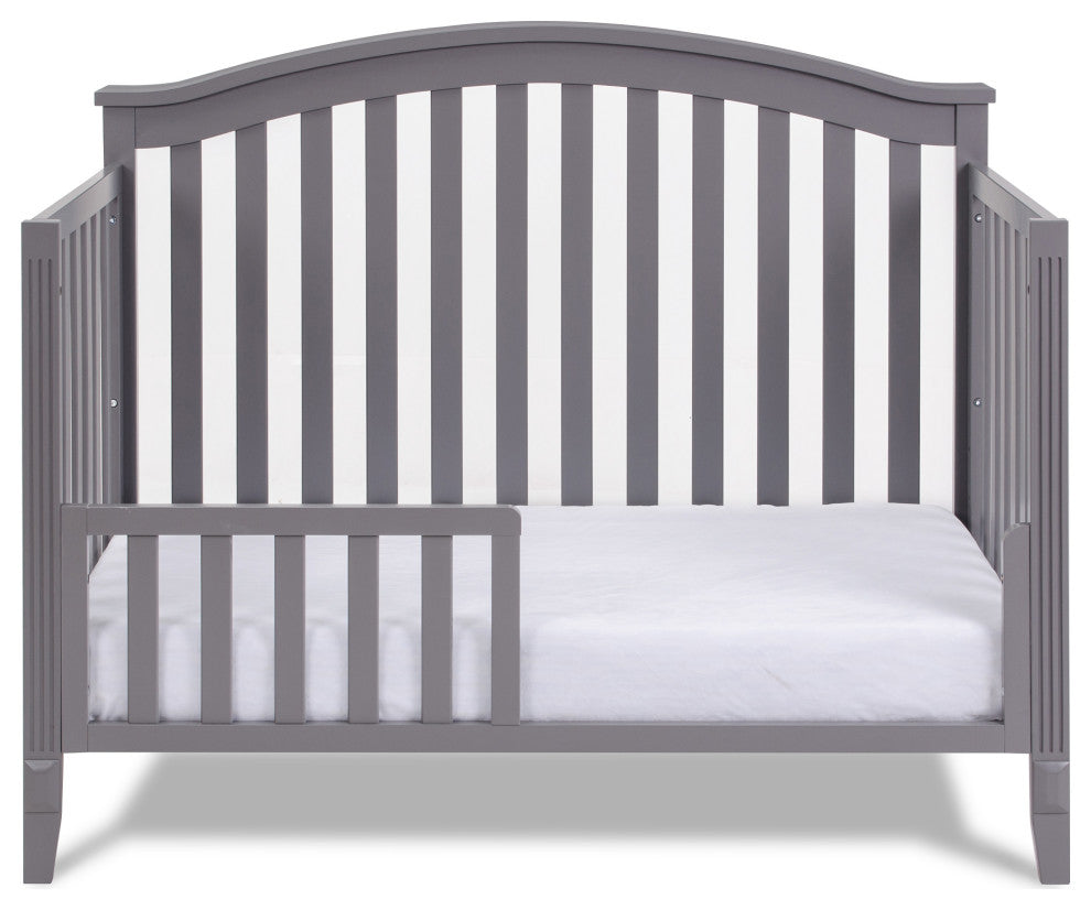 Kali 4-in-1 Convertible Crib, Gray, No Changer