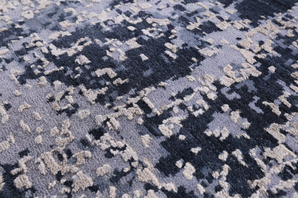 Wool & Silk Abstract Handmade Rug 8' 11" X 11' 11" - Q13073