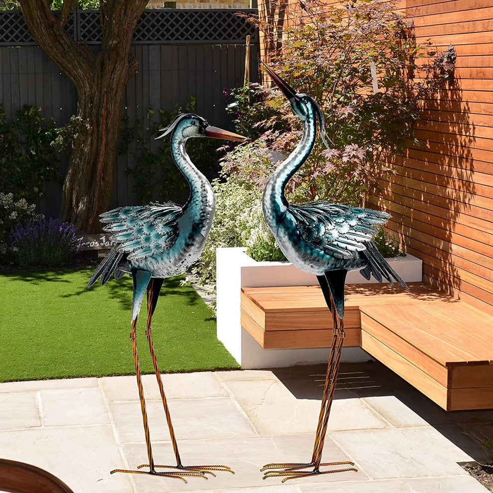 Crane Statues Outdoor Sculptures