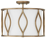 Capital Lighting 252531 Cohen 3 Light 16"W Semi-Flush Drum - Mystic Luster