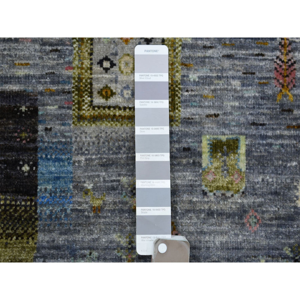 Colorful, Afghan Kashkuli Gabbeh, Hand Knotted, Wool Oriental Rug , 4'0" x 5'10"