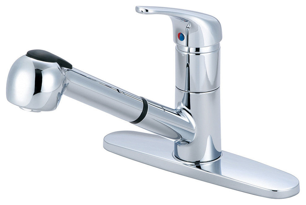 Elite Single Handle Pull-Out Kitchen Faucet, Moroccan Bronze