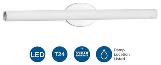 Parallel LED 32" Linear Bath/Vanity Light, Polished Chrome