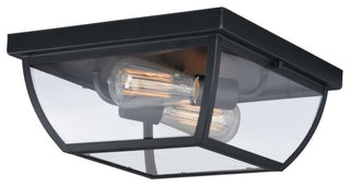 Granville 12.5" Outdoor Flush Mount Ceiling Light Oil Burnished Bronze