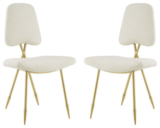 Ponder Dining Side Chair Set of 2, Ivory