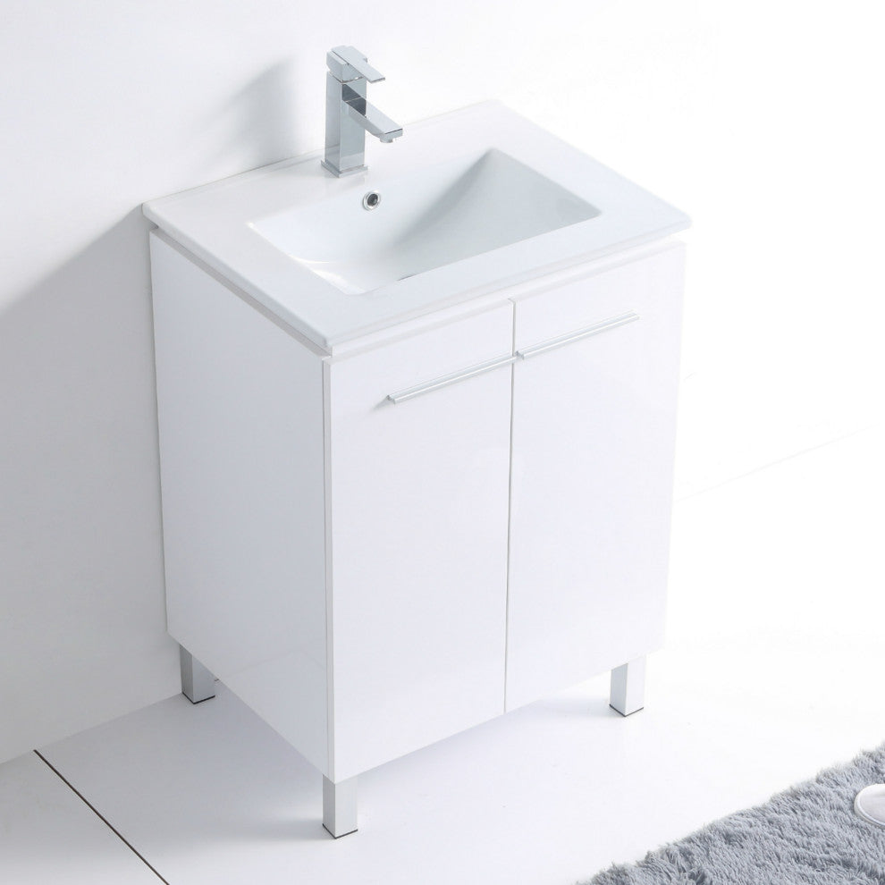 Greenpoint Vanity, 24", White