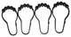 Arista Steel Shower Ring Set, Oil Rubbed Bronze
