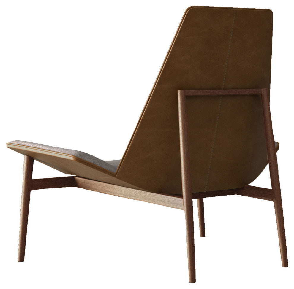 Kent Lounge Chair, Gray Denim