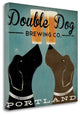 "Double Dog Brewing Co." By Ryan Fowler, Giclee Print on Gallery Wrap Canvas