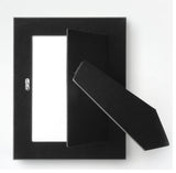 Metro, 3/4", Black Iron, Urban Silver Leaf, 5x7