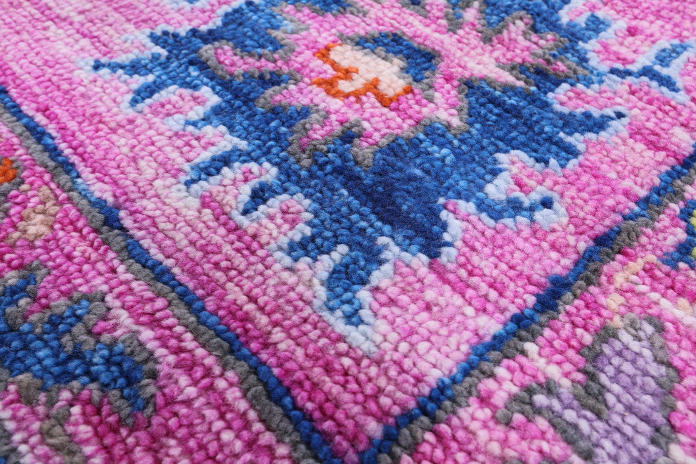 10' Square Turkish Oushak Handmade Wool Rug - Q13546