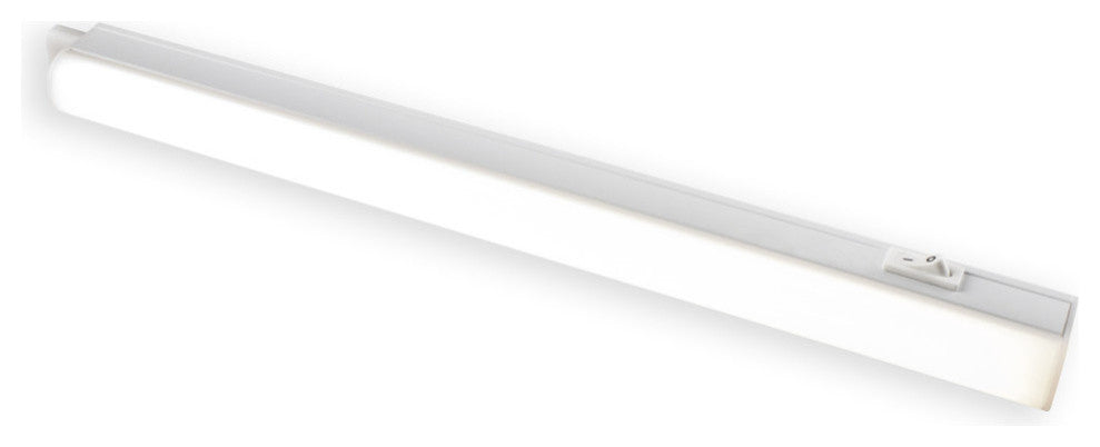 Bazz 12" White and Chrome Linear LED Under Cabinet Lighting