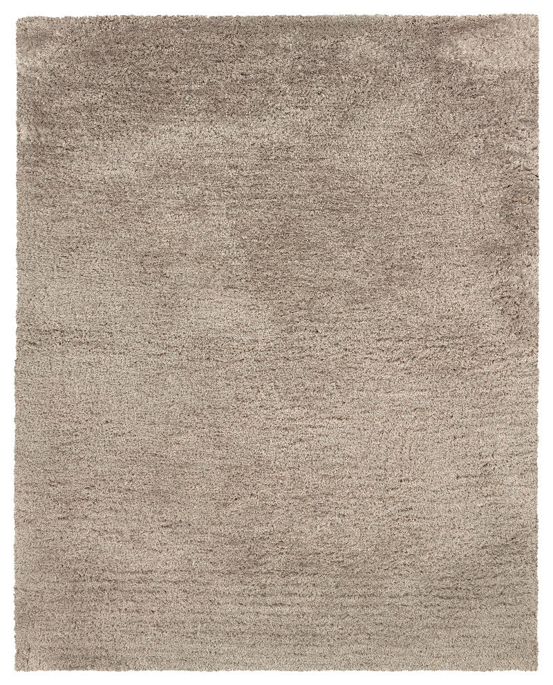 Milan Shag Shag Beige Rug, 8''x11''