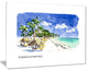 "Dominican Republic Vector Illustration" Canvas Print