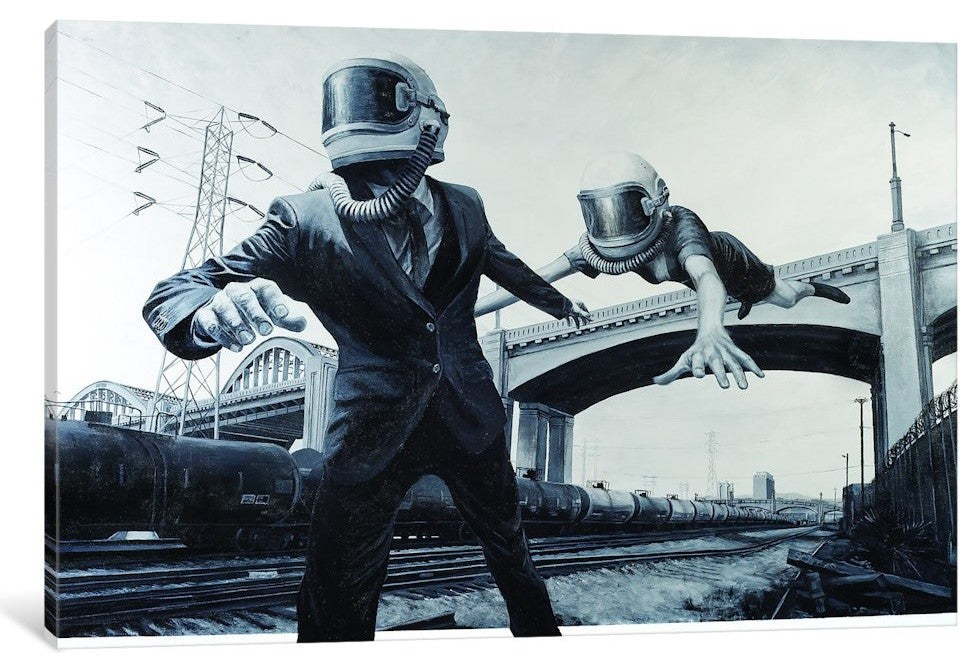 "186000 Miles A Second" by Alec Huxley, Canvas Print, 18"x12"