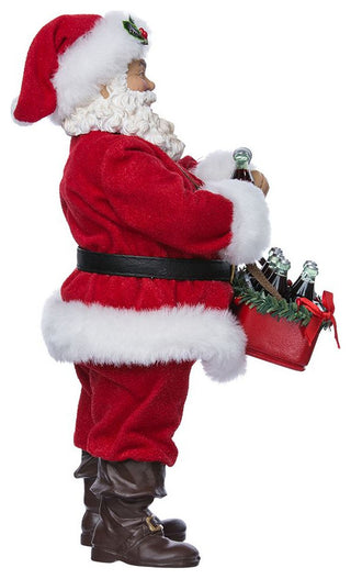 Kurt Adler 10" Santa Opening Coke Tablepiece