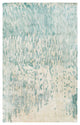 Surya Watercolor WAT-5004 Modern Area Rug, Teal, 5' x 8' Rectangle