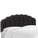 Queen Headboard, Velvet Black