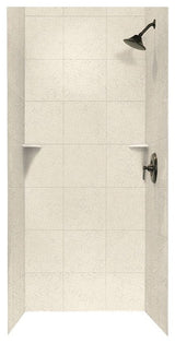 Swan 36x36x72 Solid Surface Shower Wall Surround, Tahiti Desert