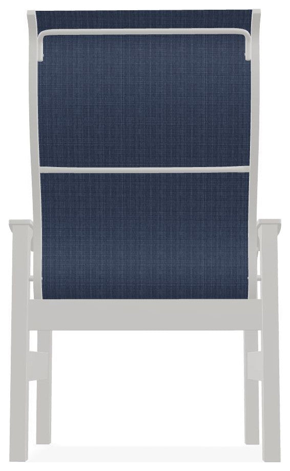 Leeward Sling Outdoor Armchair, Mavi/Snow