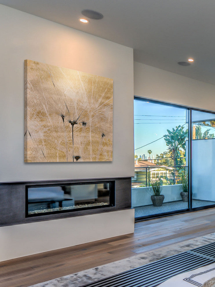 "Dandelions III" Painting Print on Canvas by Aryai