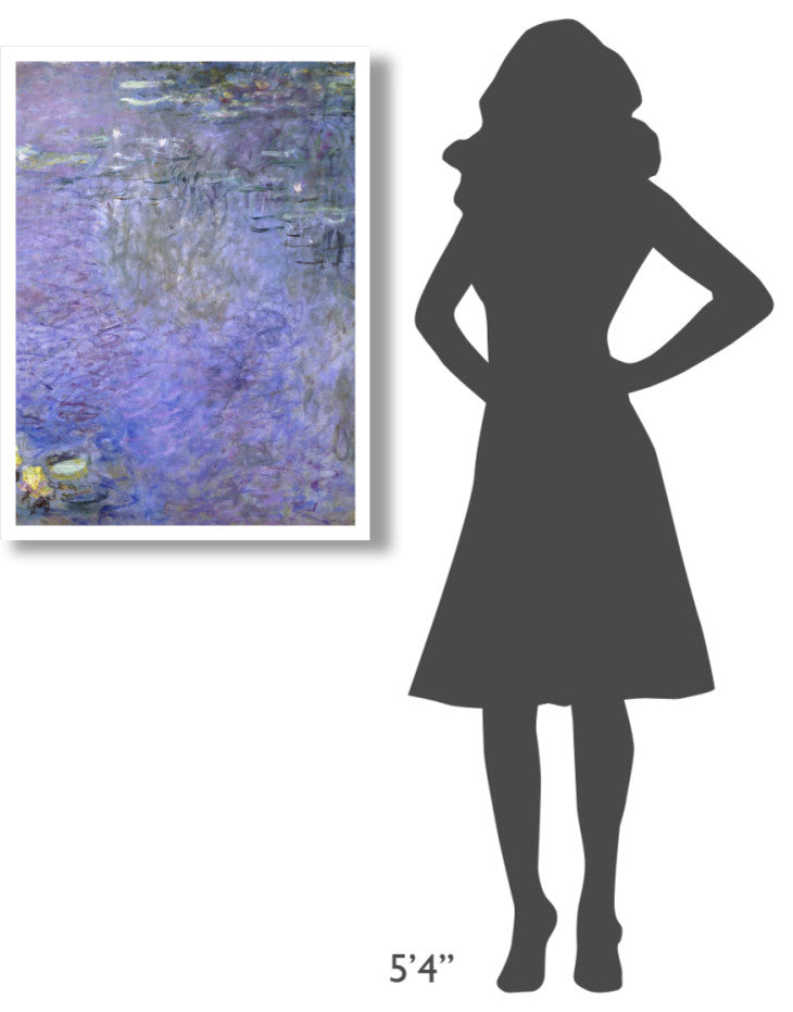"Water Lilies: Morning, c. 1914-26 (center)" Print by Claude Monet, 26"x34"