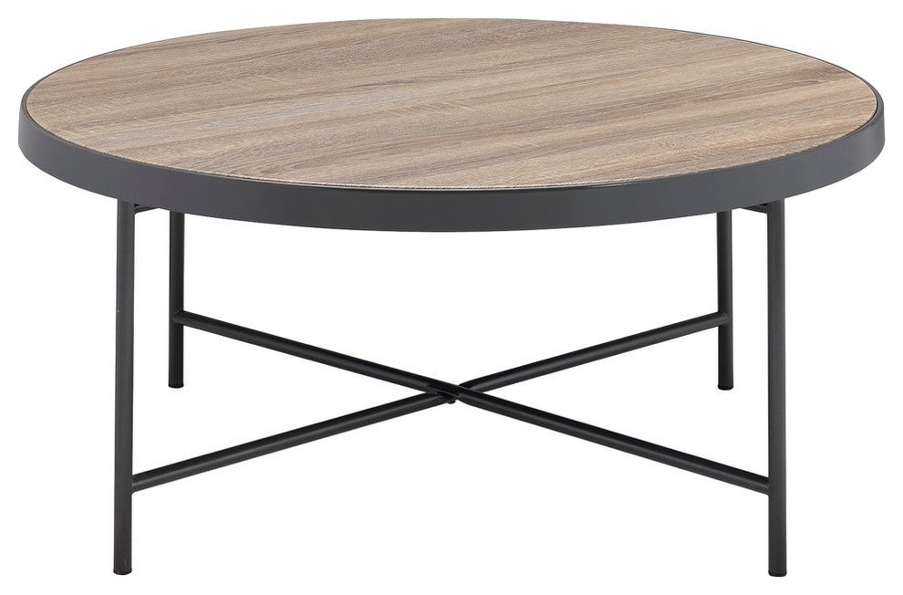 Acme Bage Coffee Table Weathered Gray Oak