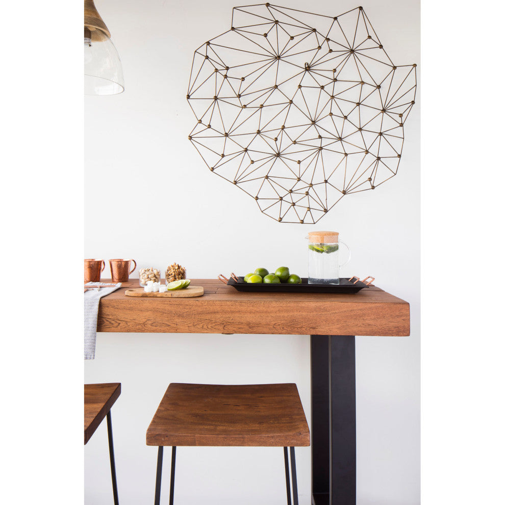 Contemporary Icosagon Wall Dcor - Gold