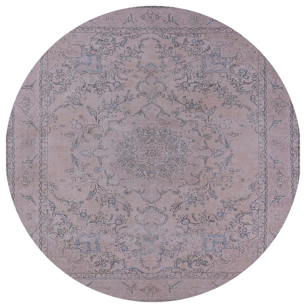 Ahgly Company Indoor Round Mid-Century Modern Area Rugs, 7' Round
