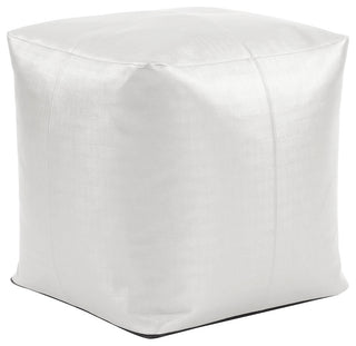 Howard Elliott Luxe Mercury Howard Elliott Square Pouf