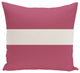 Narrow The Gap Stripe Print Pillow, Pink Cheeks, 18"x18"