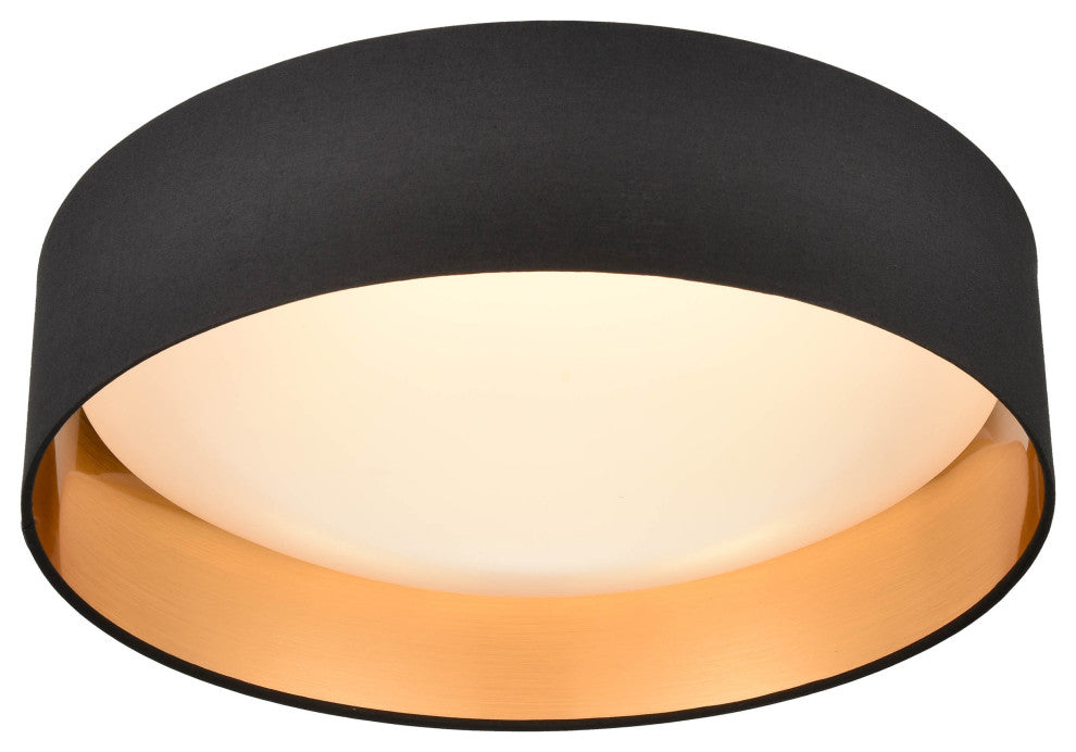 Millennium Lighting Rosata Collection 1-LIght 16" Burnished Gold Flushmount