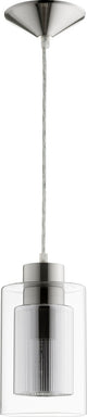 Stripe Pendant, Satin Nickel