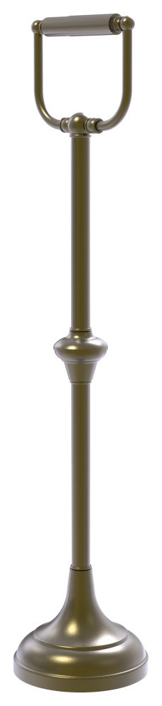 Free Standing Toilet Tissue Holder, Antique Brass
