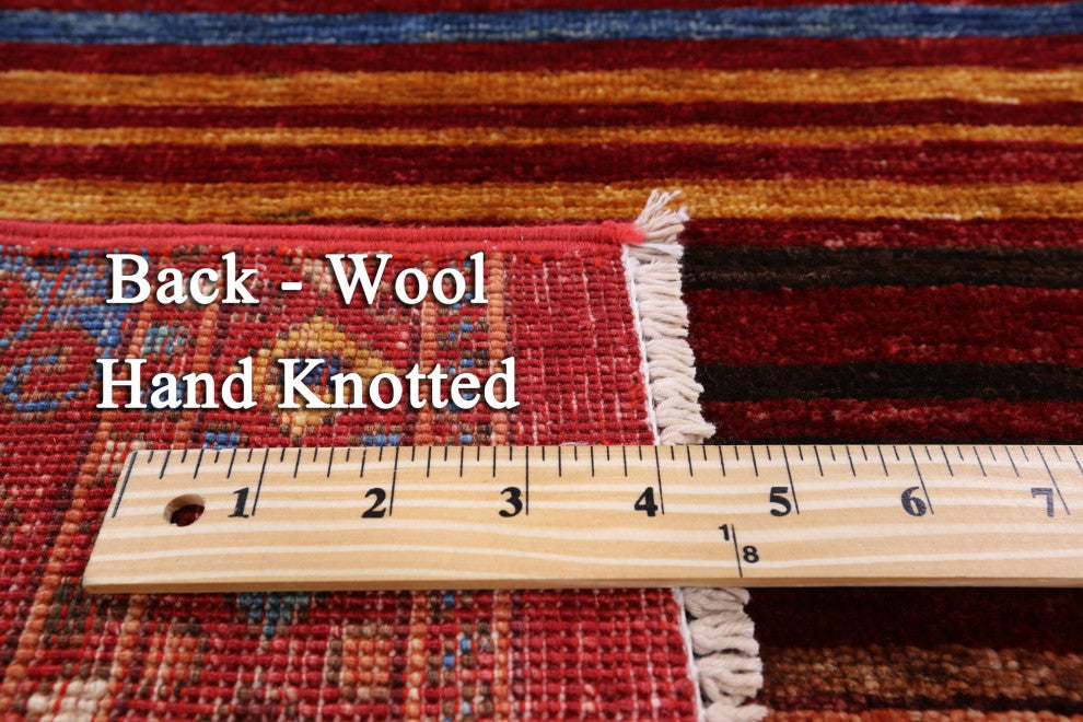 3' 2" X 4' 11" Khorjin Super Kazak Hand-Knotted Wool Rug Q5440