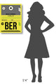 "BER Berlin Luggage Tag 1" Fine Art Print