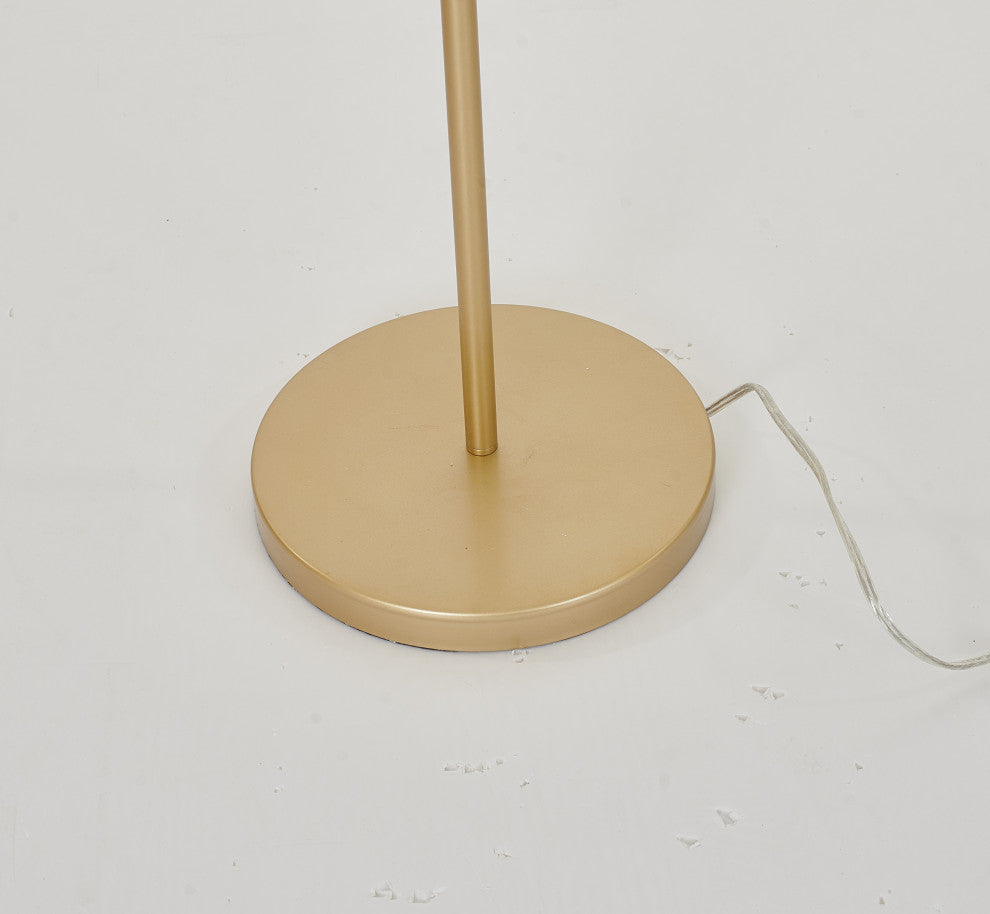 LED Bird Floor Lamp With Gold Carbon Steel Hardware and Plastic Frame