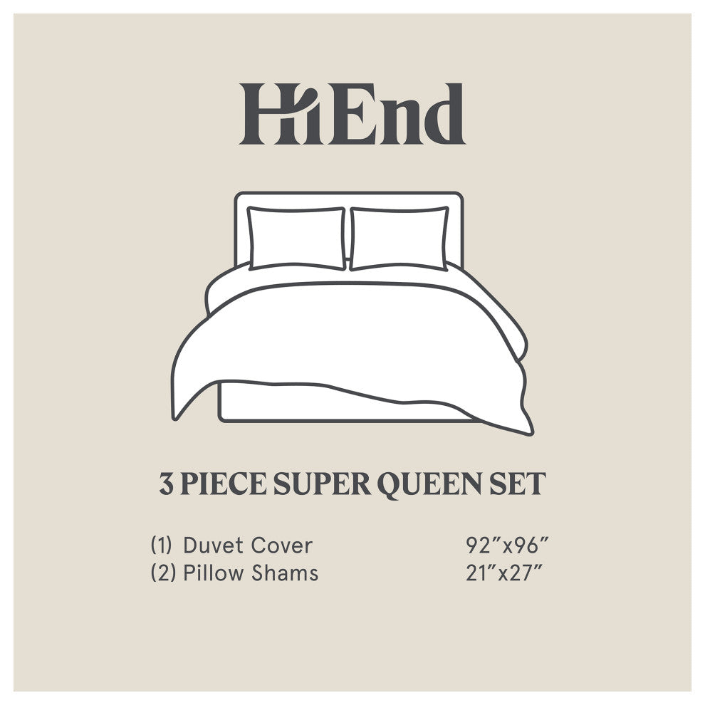 3-Piece Carmen Vintage Kilim Duvet Cover Set, Super Queen