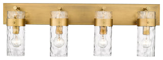 Zlite 3035-4V-RB 4-Light Vanity, Clear