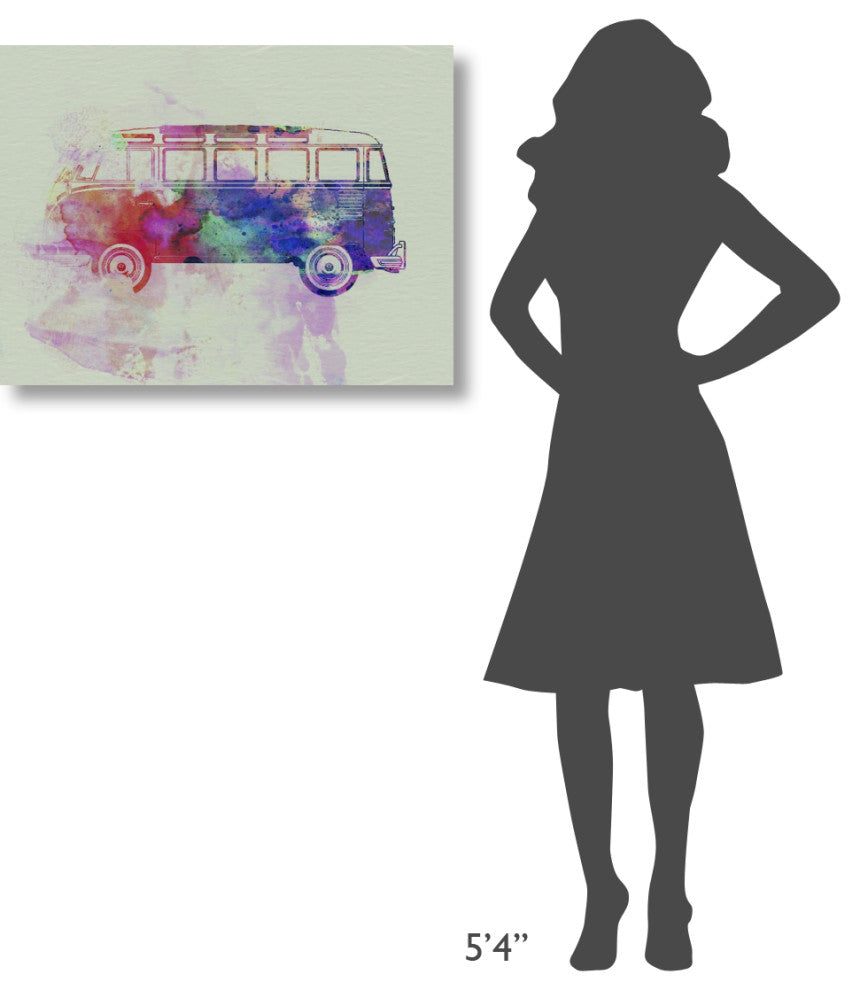 "VW Bus Watercolor" Fine Art Print