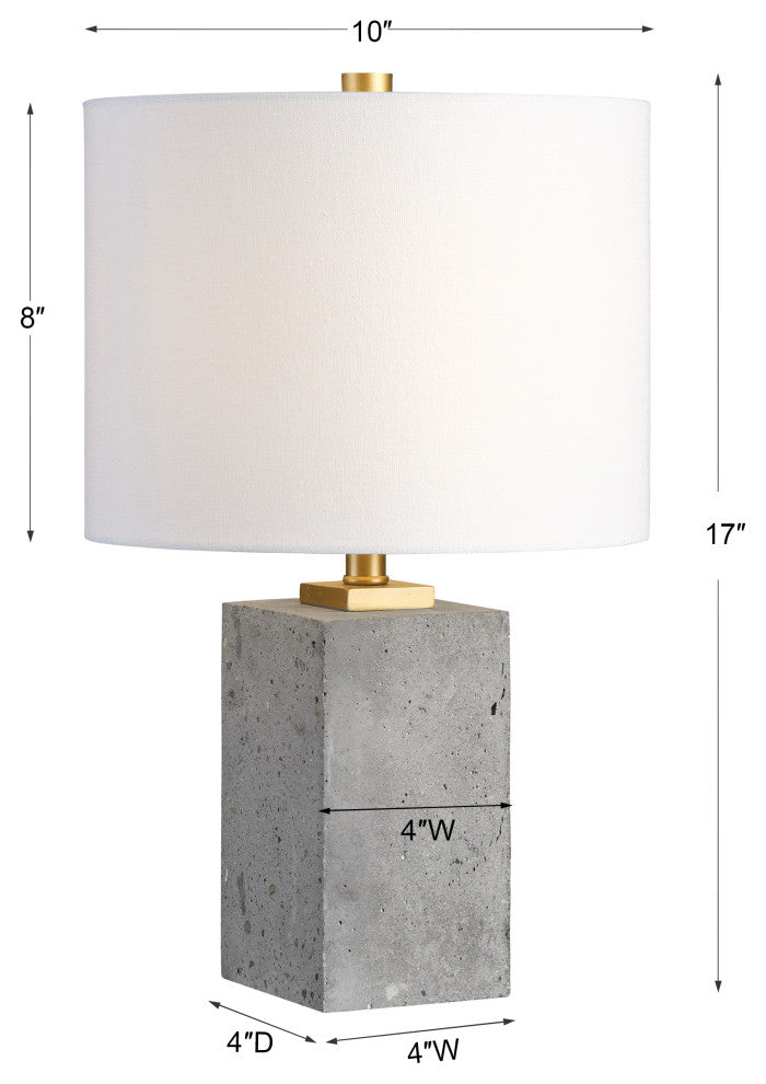 Uttermost Drexel Concrete Block Lamp