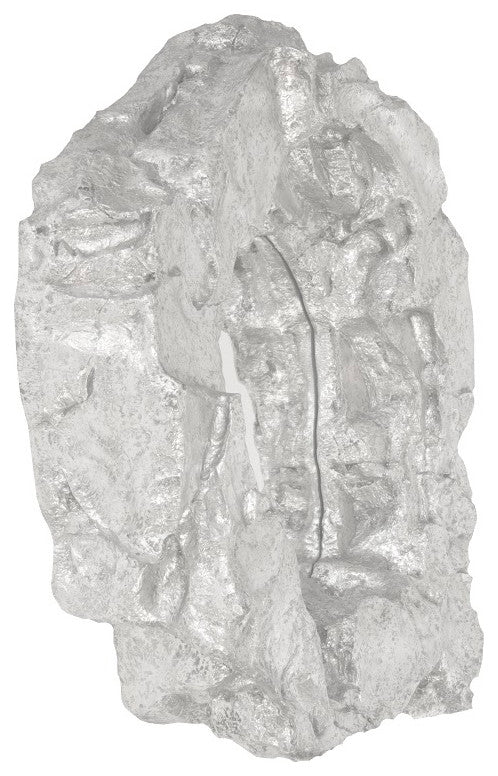 Rock Pond Mirror, Silver Leaf, 9"x40"x40"
