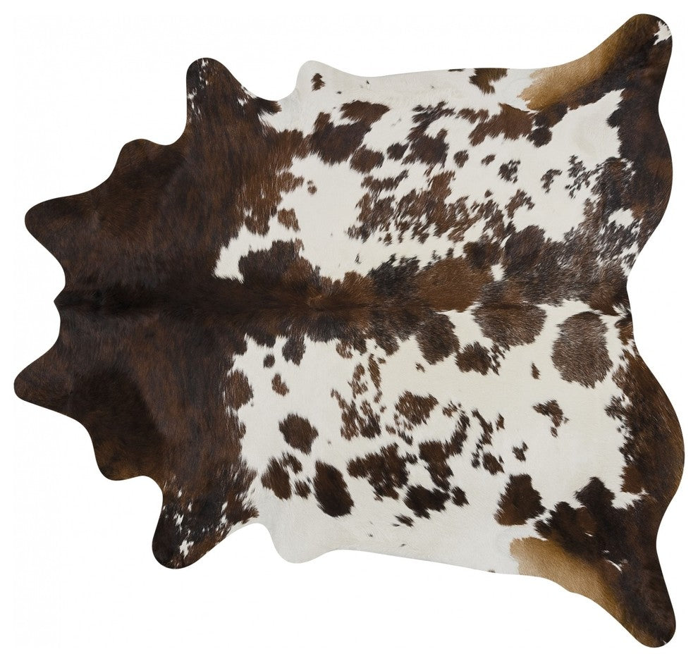 Pergamino Tricolor Exoctic  Cowhide Rug, Large