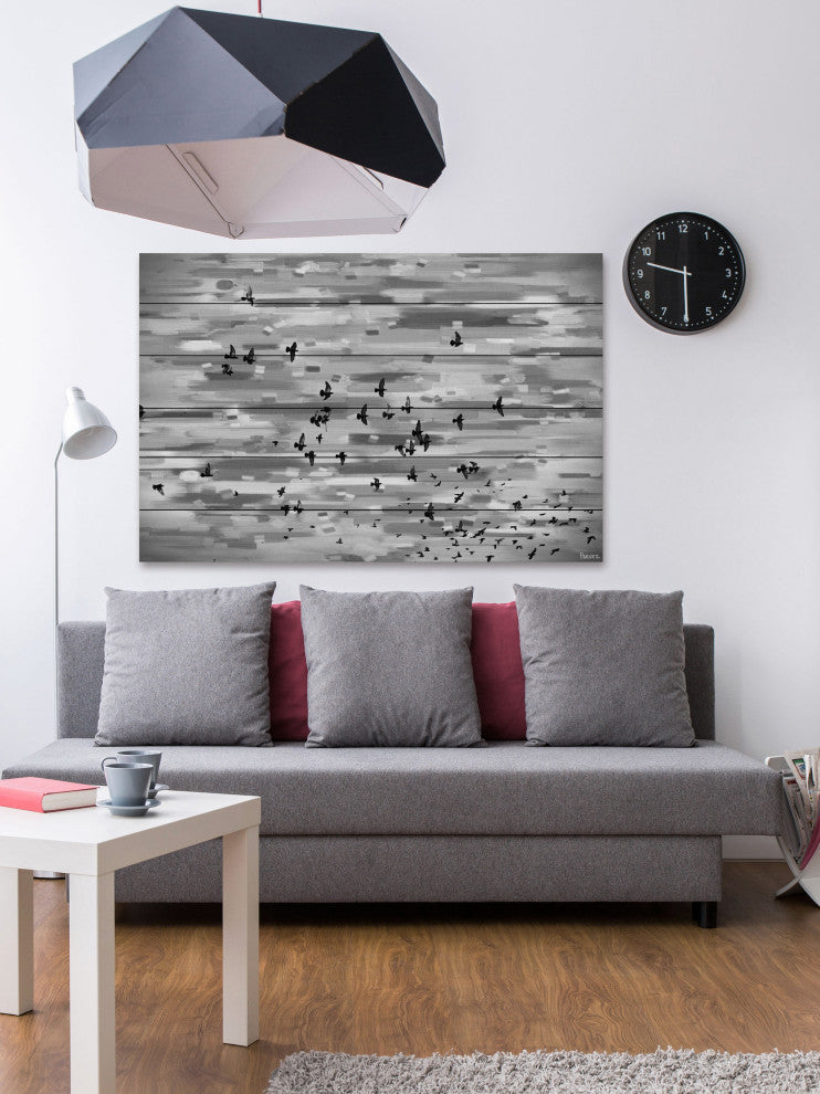 "Mansfield" UV Ink Print on White Wood60"x40", 60"x40"