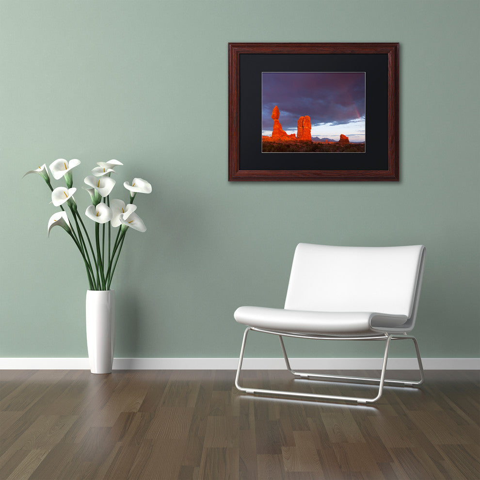 Michael Blanchette 'Storm AfterMath' Art, Wood Frame, Black Mat, 20x16