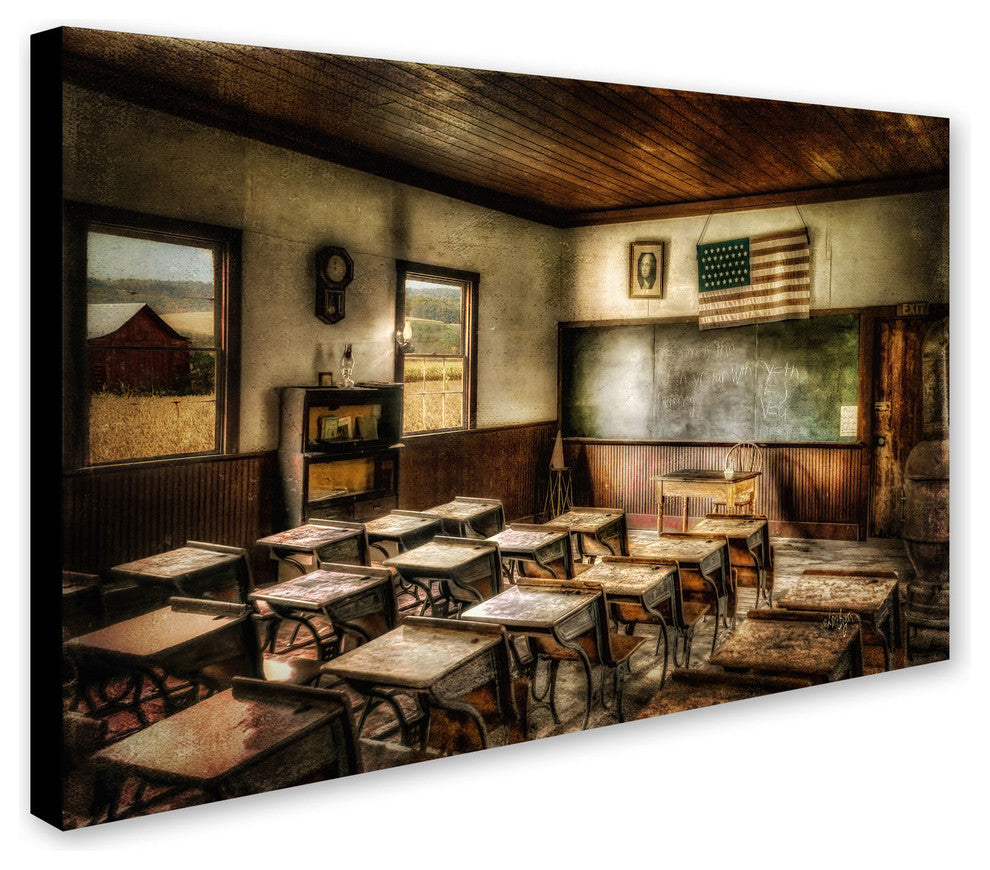 'One Room School' Canvas Art by Lois Bryan