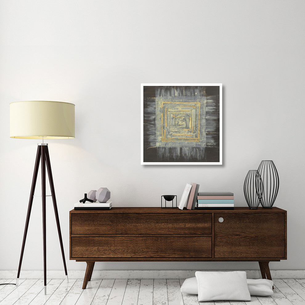 "Gold Tapestry II" Digital Paper Print by Albena Hristova, 32"x32"