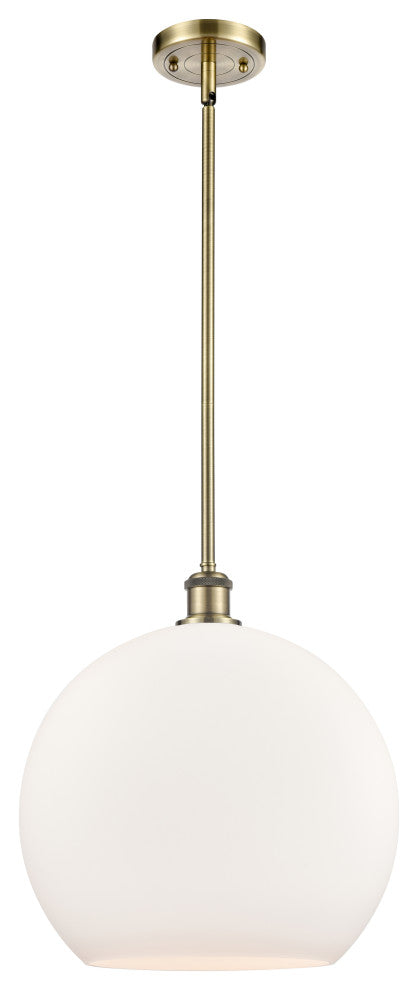 Innovations Lighting 516-1S-AB-G121-14-LED Athens 1 Light 13.75" Pendant